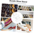2pcs PRETYZOOM Acrylic High Heel Display Stands for Retail Shop Transparent Shoe Racks for Sneakers and High Heels