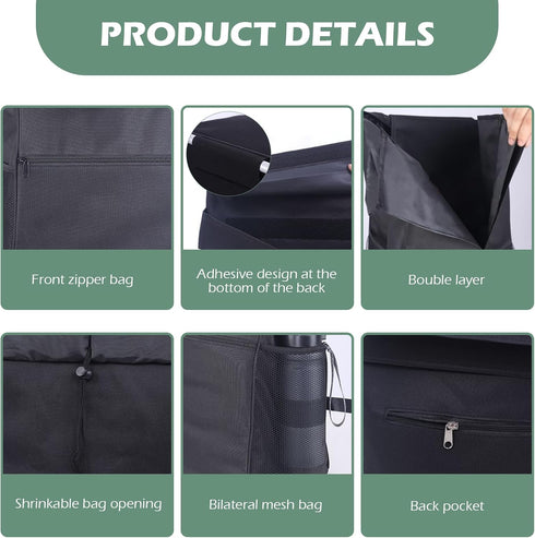FangDaLe Shopping Cart Liner, Trolley Bags for Shopping Cart Waterproof Replacement with Mesh Side Pockets Folding