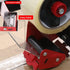 WELSTIK 2 Pack Red Non-Slip Silicone Handle Packing Tape Dispenser Gun - 2 Inch Heavy Duty Sealing Tape Cutter