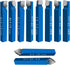 10PCS 1/4" Metal Lathe Cutting Tools, C-6 Carbide Tip Cutter Tool Bit Cutting Set for Milling