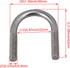 RDEXP U Bolts M6 304 Stainless Steel Inner Dia 0.87 Inch, Pack of 5 U Screws