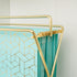 Blu Monaco Cute Hanging File Folders 12 Pack in Pretty Aqua with Gold Foil Pattern, Letter Size with Adjustable Tabs