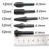 JIUWU 10pcs Black Twist Rotary Burr Drill Bits 6.35mm Shank for Wood Carving, DIY Woodworking Chisel Power Tools