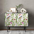 REDAMANCY Watercolor Meadow Green Grass Leaf Flowers Plants Birds Purple Butterfly Peel and Stick Wallpaper Stick on
