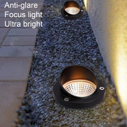 6W LED Shielded Well Light Outdoor, Low Voltage Anti-Glare In-Ground Landscape Lights, Warm White