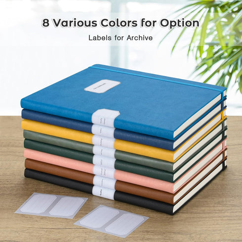 Lined Journal Notebook, 8.5" x 11", Hardcover Leather Notebook for Work, Wide Ruled, 192 Thick Paper, A4 Large Writing