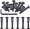 Swpeet 25Pcs M6x40mm Carbon Steel Black Hex Drive Socket Cap Bolts with 1Pcs Allen Wrench, Furniture Kit