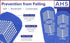 Pack 6 AMERICAN HOSPITAL SUPPLY AHS Slipper Socks | Blue X-Large Polyester-Spandex Knit Grip Socks with Elastic Cuff |