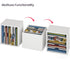 Ballucci File Organizer Paper Sorter, 5 Tier Adjustable Shelves Office Desk Organizer (White)