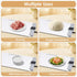 5 Settings, 4-Hour Food Warming Mat - Temperature Timer, Child Lock, Flexible Silicone, Easy Clean, Multi-Use, Perfect