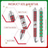 Cholemy 200 Pcs Christmas Pens Bulk, Xmas Novelty Ballpoint Pens, 0.7mm Black Ink for School Office Home Gifts