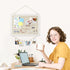 Bulletin Boards with Linen, 1-Pack 16''X 12'' Double-sided Cork Board, Small Pin Board for Home Office