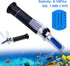 VGVGV 0-100% 1.000-1.070 Brix Refractometer, Handheld Salinity Refractometer ATC Seawater Salt Concentration
