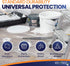6 Pack 12 x 9 ft Extra Large Painter s Plastic Drop Cloth, Light & Durable Dust Cover, Plastic Floor Protector