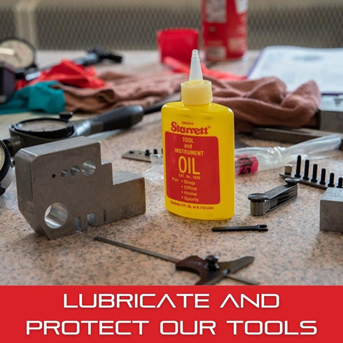 4 oz 1620 Starrett Tool and Instrument Oil - Extra-Fine Lubricant - Ideal for Measuring Tools, Precision Instruments