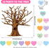 Gersoniel 90 Pieces Classroom Tree Bulletin Board Set, Summer Tree Decoration with Conversation Heart Leaves