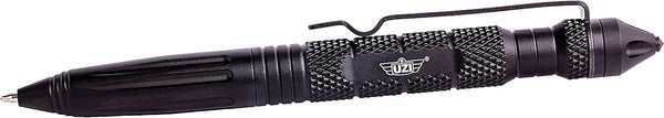 Uzi Tactical Pen with CuffKey in the Cap, Refillable Ultra Durable Aircraft Aluminum Ballpoint Pen, Writing Tactical Pen