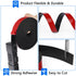 WochiTV Adhesive Solid Rubber Strips, 1" Wide x 1/16" Thick x 180" Long for DIY Insulation