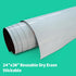 Flipside Products Large 24" x 36" Dry Erase Reusable Sheet with Black Marker and Eraser Cap, Peel and Stick