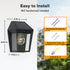 3 1Pack LUTEC Solar Wall Lights Outdoor, Solar Wall Lanterns with Modes, Dusk to Dawn Motion Sensor Led Sconce Lights
