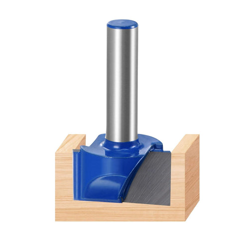 uxcell 25mm Dia 8mm Shank Bottom Cleaning Router Bit, 2 Flutes Carbide Tipped Cutter for Woodworking