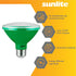 Sunlite LED PAR30 Short Neck Colored Recessed Light Bulb, 8 Watt (75W Equivalent), Medium Base, Green, 3 Count