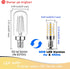 E12 T6 C7 40 Bulbs 4000K 450lm 4W 120Volt E12 Bulb Non-Dimmable, 4 Pack Heifymi Watt Equivalent LED Natural White Small