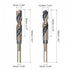 uxcell Reduced Shank Drill Bit Set, 15mm 15.5mm Titanium Nitride Coated High Speed Steel 4341 Tri-flat Shank Drilling Tool for Stainless Steel Alloy Copper, 2pcs