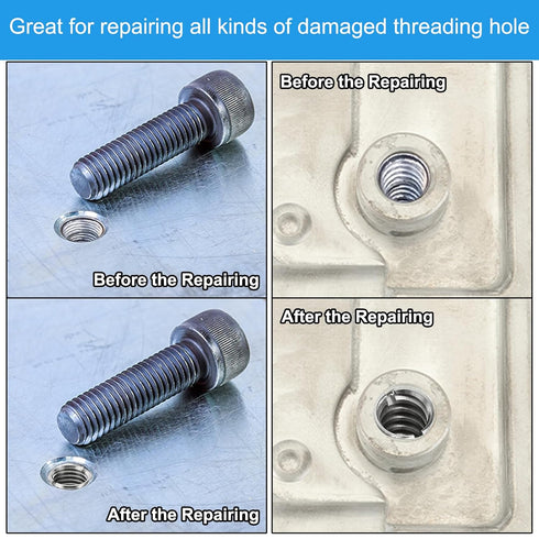 PATIKIL Thread Adapters Sleeve Reducing Nut, 10 Pcs M10*1.5 Male to M8*1.25 Female Repairing Insert Nut Screw Reducer.