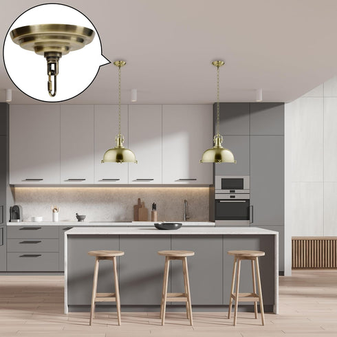 6 Inch Light Canopy Kit with Heavy Duty, Replacement Cover Plate with Mounting Hardware for Chandelier, Pendant Light