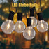 G40 Light Bulbs Replacement, 1 Watt Shatterproof LED Globe Bulbs, Warm White, 25 Pack, E12 or C7 Base