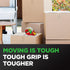 Scotch Tough Grip Moving Packing Tape, Clear, 1.88 in. x 38.2 yd., 2 Rolls, Secures Boxes up to 80 Pounds