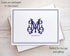 Designing Moments Set 10 24-35 Personalized Vintage Monogram and Name Stationery, Custom Folded Cards for Women