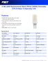 Feit Electric T4 LED Light Bulb, 50W Equivalent, GY6.35 Bi-Pin Base, Dimmable, 3000K Warm White
