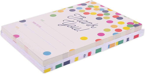 GSM Brands 20 Thank You Cards for Kids - Cards with Envelopes