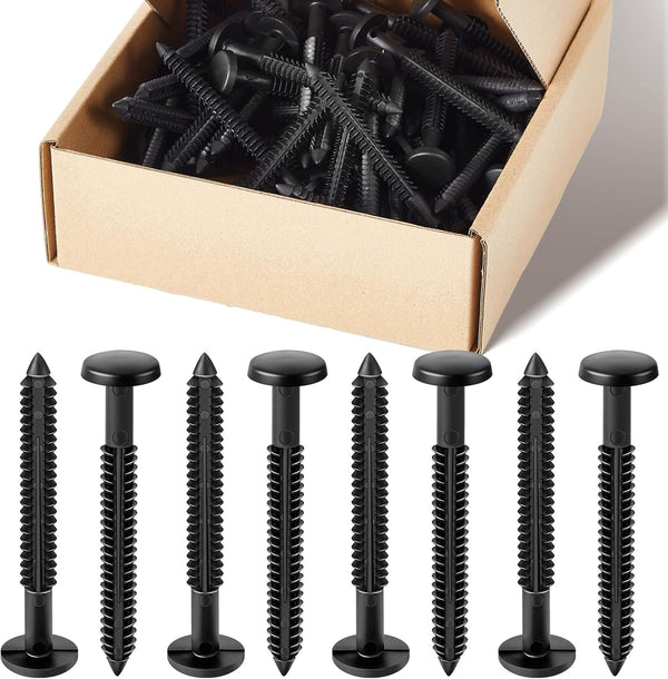 Blulu 36 Pcs 3 Inch Vinyl Shutter Fastener Window Panel Peg Lok Pin
