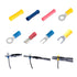 300 PCS Insulated Wire Electrical Connectors - Butt, Ring, Spade, Quick Disconnect Assortment Kit
