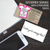Business Cards - Washing Instructions - 3.5" x 2" Standard - Set of 50 Blank Minimalist Stationery Cards