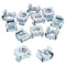 uxcell 1/4-20 Cage Nut, 20Pcs Snap-in Cage Nuts, Carbon Steel Zinc Plated Metric