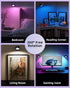 2 Pack 3 360 Dimmable Wall Mounted Lights, Rechargeable RGB Color Changing Light, Color Temps & Remote and Touch