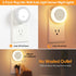 Dimmable 2-Pack FOLKSMATE LED Night Lights Plug in, Nightlight Plug Into Wall with Light Sensor, Soft White Adjustable