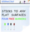 Extra Large Self-Adhesive Whiteboard Decal Sticker, 6.5 FEET Peel and Stick Wallpaper with 4 Dry Erase Markers, 17.7” X