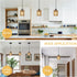 1-Light 4.75.9in 61in LAMSU Rattan Pendant Lights, Boho Farmhouse Pendant Lighting with Hand Woven Shade, Small Wicker
