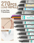 Nicpro Blocky Gear Art Mechanical Pencil Set with Case, 36PCS Metal Pencils 0.5, 0.7, 0.9mm & 2mm Lead Holder
