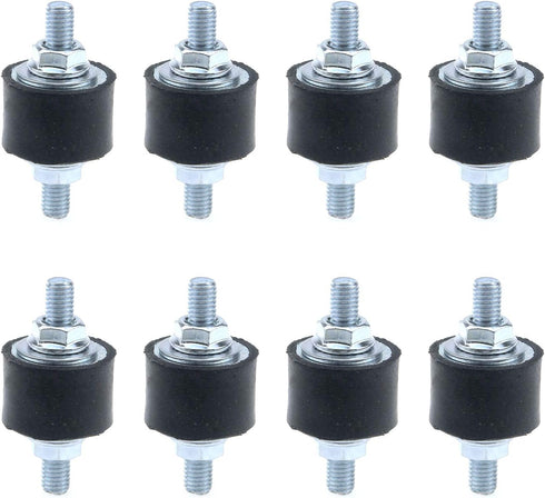 MY MIRONEY M8 Rubber Studs Shock Absorber Anti-Vibration Isolator Mounts, Pack of 8 (30 x 20mm)