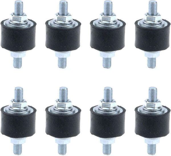 MY MIRONEY M8 Rubber Studs Shock Absorber Anti-Vibration Isolator Mounts, Pack of 8 (30 x 20mm)