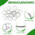 300pcs 13mm 304 MECCANIXITY Mini Split Rings, Stainless Steel Jump Ring Small Round Ring Clips Crystals Suncatcher