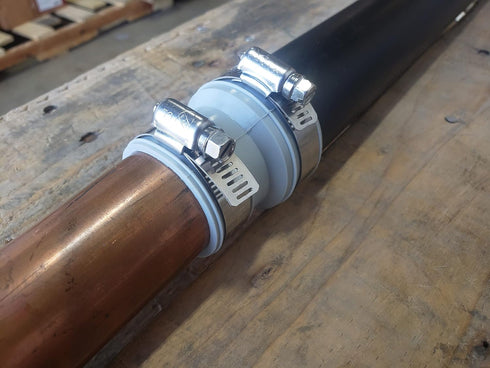 Drain Connect Coupling 1-1/2 CI&PL x 1-1/2 Tubular 1-1/4 CI & PL