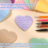 Jetec 900 Sheets Heart Transparent Sticky Notes, 18 Translucent Clear Memo Pad for Office School