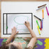 9x12, 50 Pack 8.5 11 Heavy Duty Dry Erase Pockets Job Ticket Holders Plastic Paper Sleeves Sheet Protectors x Clear